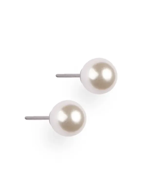 pfg Stockholm Small MOP Pearl øredobber hvit