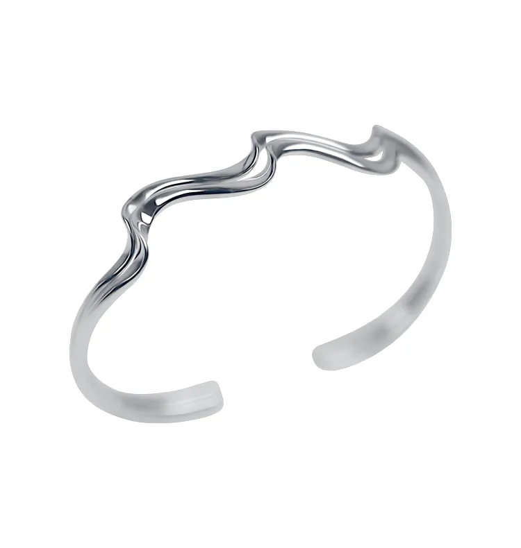 Wos Up Blair armring sølv 925 åpen 6,3 cm