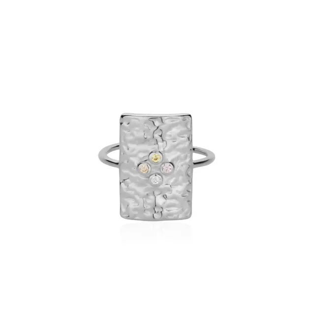 Wioga Garbie ring sølv 52 zirkonia