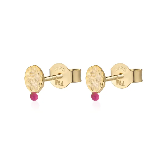 Wioga Boheme E-8601 studs forgylt rosa 0,7 cm