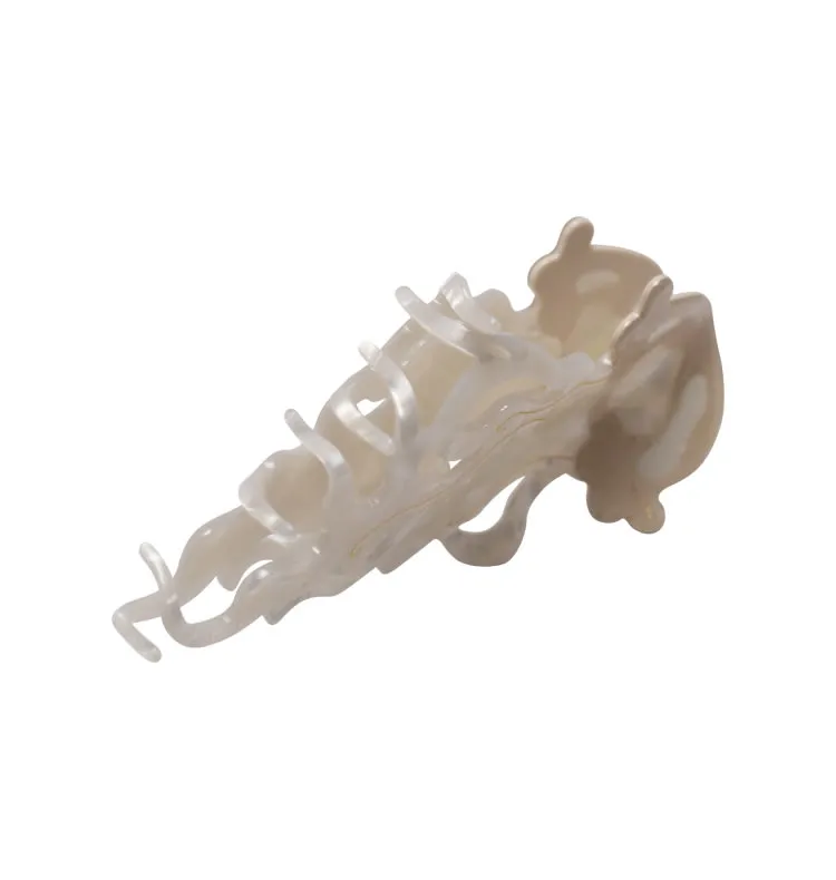 Wos Jellyfish hårklemme krem 12,8 cm