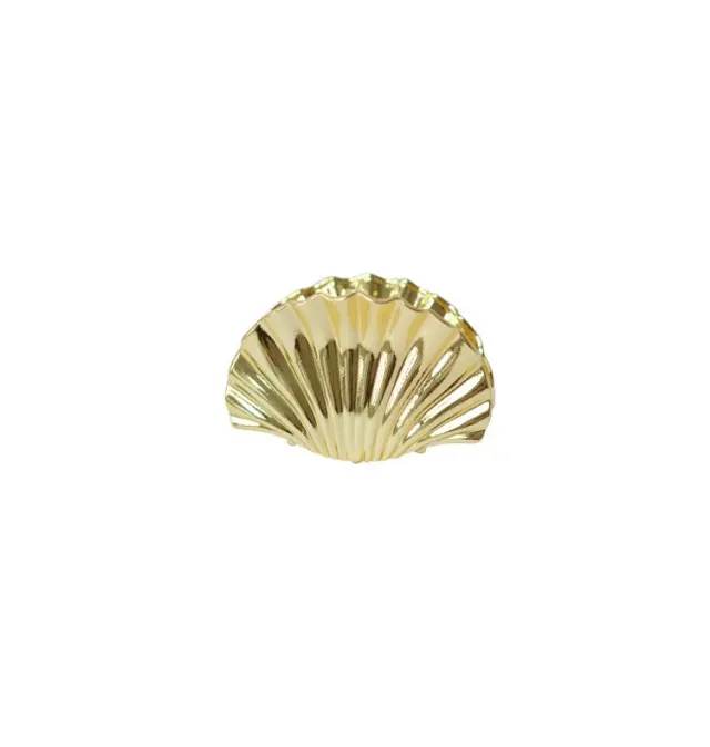 Wos Up Shell Mini hårspenne gull 5,4 cm