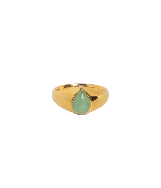 Loren Hope Evelune ring Green amazonitt 1 cm