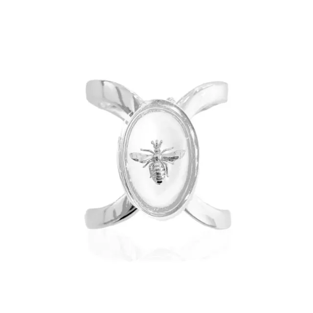 IOAKU Queen Be skjerfring gull perle bie 2,5 cm