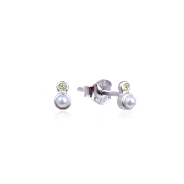 Wioga Edith ørestikker sølv perle 0,5 cm