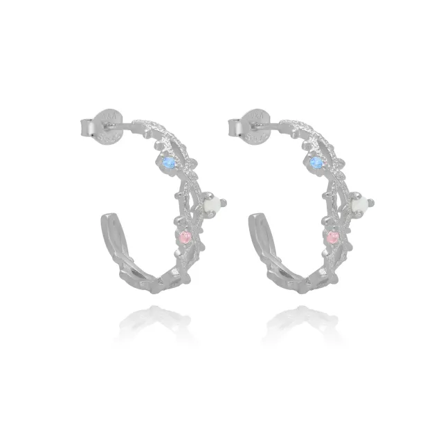 Wioga Iben E-8103 hoops sølv 2 cm