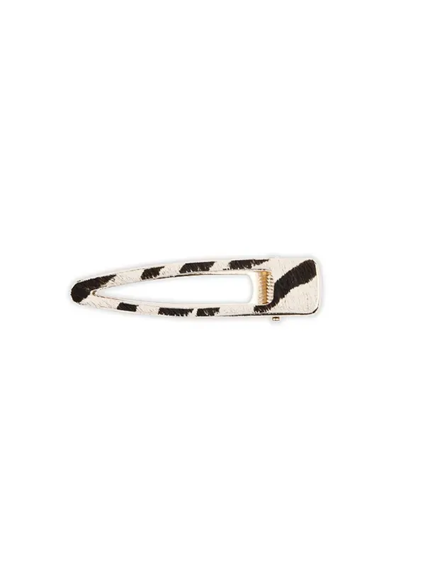 pfg Stockholm Leather Clip hårspenne S svart