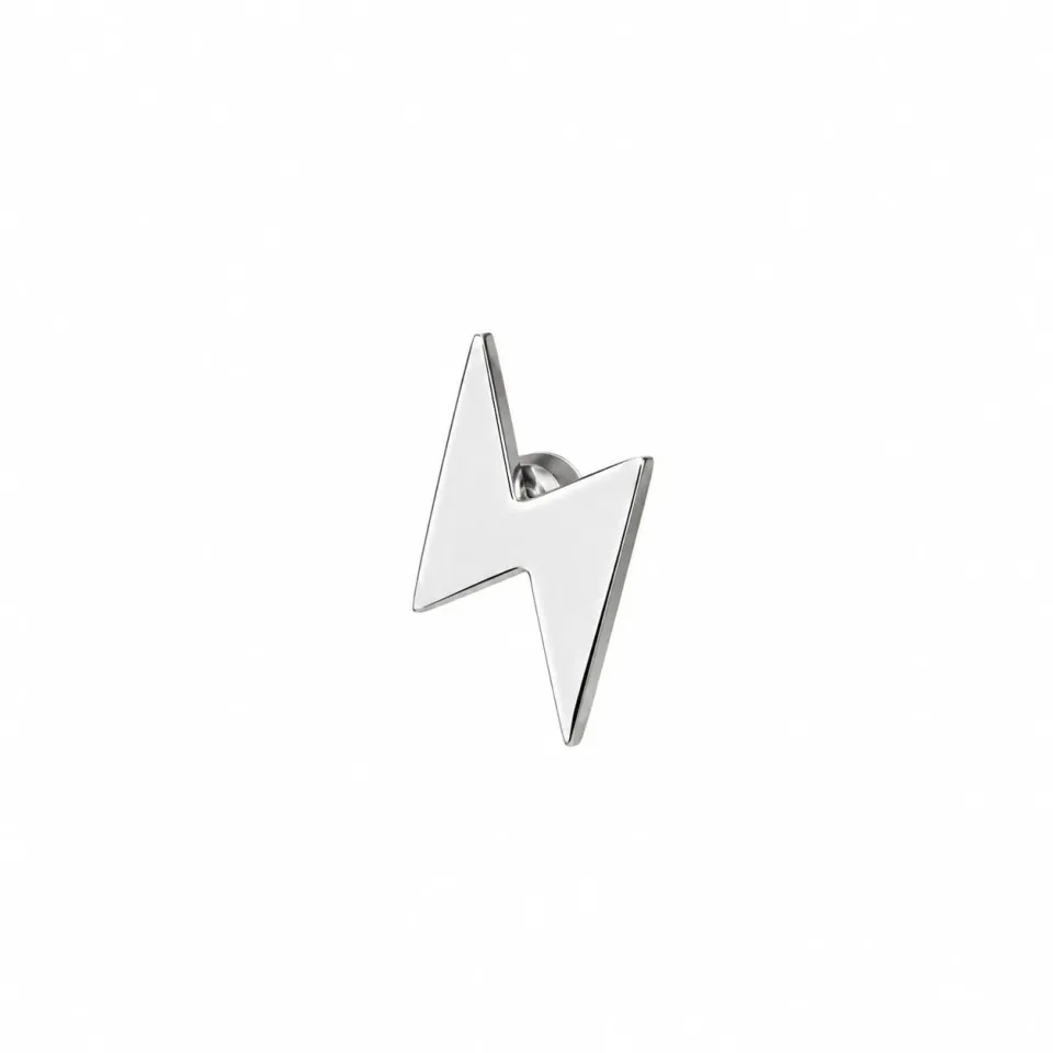 Wos WOS UP Flash mini ørestikk sølv singel 0,9 cm