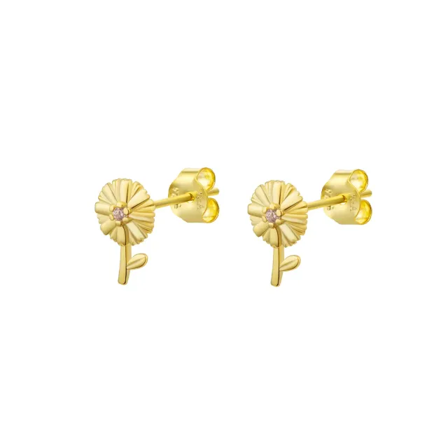 Wioga Loui E-8214-GP øredobber forgylt studs 1 cm