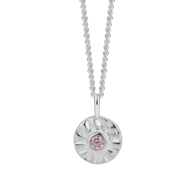 Wioga Charlene halskjede sølv 42 cm zirkonia