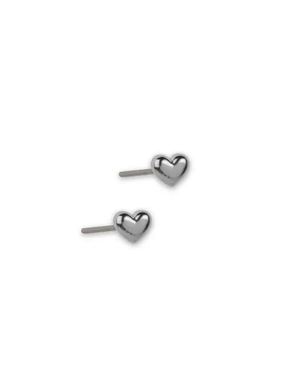 pfg Stockholm Petite Heart Silver øredobber hjerte