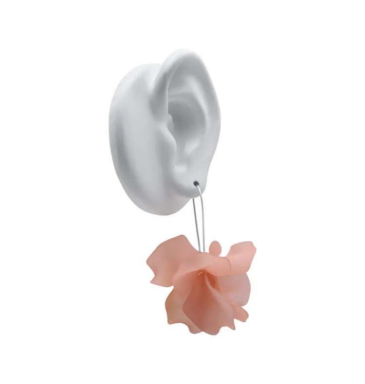 Wos WOS UP Petal øredobber rosa 6 cm blad