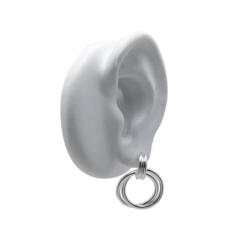 Wos Up Fiona øredobber sølv 2,4 cm hoop