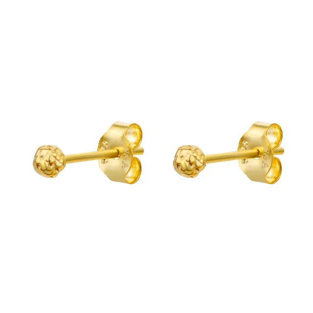 Wioga Milla studs gull 0,5 cm forgylt sølv